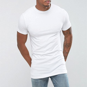 T-shirt blanc de haute qualité pour homme, en coton, style streetwear, coupe oversize à épaules tombantes, personnalisable avec logo, tissu épais - Product Image 4