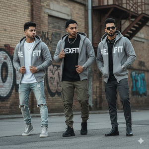 Sudadera con Capucha Oversize de Felpa Francesa de Algodón de Alta Calidad, Personalizada con Serigrafía, con Cremallera y Pedrería, Superventas - Product Image 4
