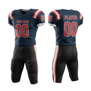 Uniforme de Fútbol Americano Sublimado al por Mayor de Alta Calidad, Unisex, Transpirable, Cosido, Jersey Personalizado con Bordado - Product Image 3