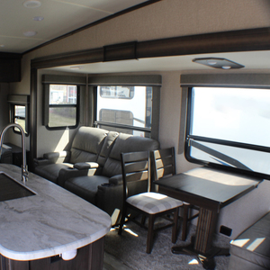 Custom Modern Towable Travel Trailer Large RV Camper Caravan Mobile Home with <b>Kitchen</b> Bathroom for 6 Person Family - Product Image 1