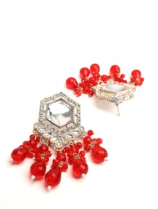 Boucles d'oreilles pendantes en gros, nouveau design, imitation perle, gouttes géométriques perlées, alliage de zinc, haute qualité, mode ethnique - Product Image 2