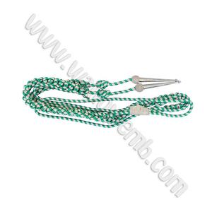 Equipo de defensa personal Aiguillette de uniforme ceremonial de viscosa dorada personalizado de alta calidad con cordón de hombro - Product Image 1