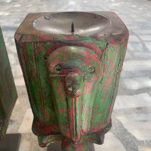 Soporte de luz de té con incrustaciones de hueso hecho a mano con trabajo de patrón intrincado para decoración interior de lujo y regalos Premium - Product Image 1