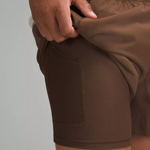 Shorts de tennis légers pour hommes, vente en gros d'usine, taille élastique, décontractés, couleur unie, en tissu Oxford respirant 100 % polyester - Product Image 6