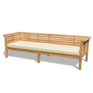 Outdoor Furniture Chair Made Of Teak Wood With <b>Padded</b> <b>Foam</b> Seat And Soft Fabric - Product Image 1