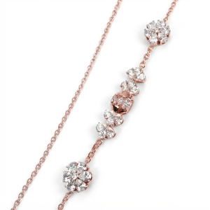 Collar de Diamantes de Lujo Cultivados en Laboratorio, Oro Rosa de 9K, Joyería Nupcial para Mujer - Product Image 2