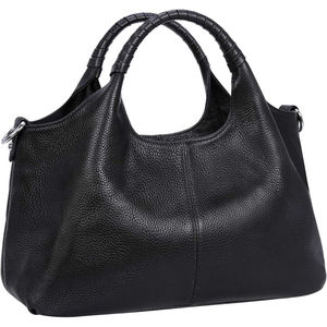 Sac seau en cuir gaufré vert olive tie-dye avec cordon de serrage, poignée supérieure et bandoulière réglable - Product Image 2