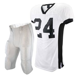 High Quality Low Price Wholesale American Football Uniform Made Of 100% Polyester American Football UniformShort Sleeves Solid - Product Image 4
