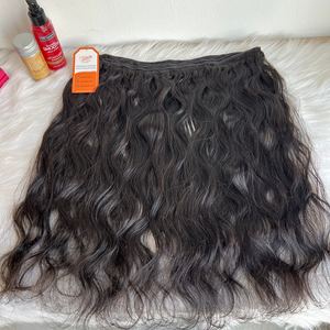 Grand stock de cheveux naturels raides et ondulés de qualité supérieure, extensions de cheveux vierges 100% vietnamiens, lots de cheveux humains, prix de gros - Product Image 4