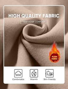 Sudadera con Capucha para Hombre, Color Sólido, Corte Regular, Tejido de Felpa, Estilo Casual Otoñal, Beige - Product Image 6