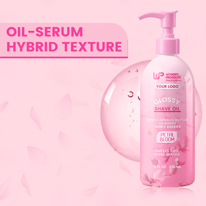 Huile à raser brillante premium 8oz, parfum Delicate Petal Bloom pour une sensation rafraîchissante, avec étiquette privée OEM/ODM au prix de gros - Product Image 3