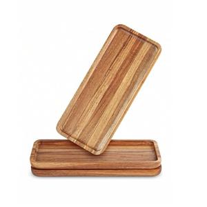 Solid Wood <b>Tray</b> Wood Premium Tea Small <b>Tray</b> Fruit <b>Snacks</b> Nuts Dessert Plate Desktop Storage Tableware - Product Image 3