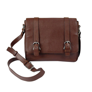 Unisex XL Genuine Leather Vintage Cross-Body Tote <b>Bag</b> Solid Pattern Zipper Closure 1-1.9L Capacity Daily Travel Polyester - Product Image 6