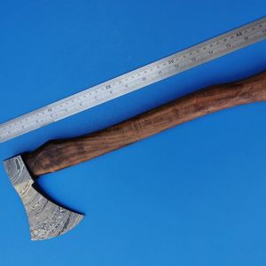 Heavy Duty Carbon Steel Hand <b>Axe</b> Hatchet with Ergonomic Wooden Handle Outdoor Camping Tool for <b>Wood</b> Cutting Bushcraft and Hiking - Product Image 5