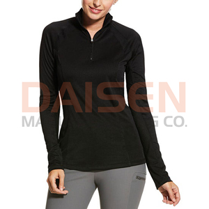 Chemise d'équitation pour femme de qualité supérieure, à séchage rapide, extensible, respirante, manches longues, fabrication OEM - Product Image 2