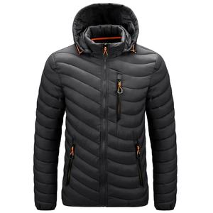 Veste d'hiver rembourrée en duvet avec capuche, légère et chaude, en nylon, pour homme, avec logo personnalisé, pour l'extérieur, 2025 - Product Image 4