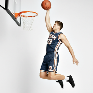 Uniformes de Baloncesto Profesionales en Color Azul Marino, Conjunto de Camiseta y Pantalones Cortos de Tela Ancha, Personalizables para Equipos, Ropa Deportiva de Tendencia - Product Image 2