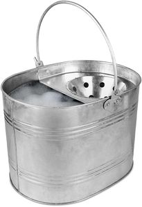 Galvanized Metal Home <b>Cleaning</b> Mob Bucket With Handle For <b>Cleaning</b> Traditional Floor <b>Cleaning</b> <b>Mop</b> Bucket heavy duty <b>mop</b> bucket - Product Image 2
