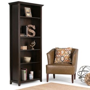 Amherst Hickory Brown 5 Shelf <b>Bookcase</b> - Product Image 6