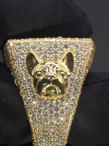 Custom Lab Grown Diamond Moissanite <b>Ring</b> 925 Sterling Silver 10K 14K 18K Solid Gold Men's Hip Hop Iced Out <b>Statement</b> <b>Ring</b> OEM - Product Image 6