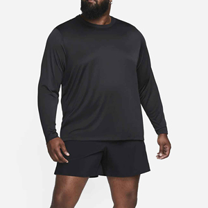 T-shirts pour hommes 2026 en molleton doux à col montant, avec logo personnalisé imprimé numériquement sur le devant, manches longues, faible MOQ - Product Image 3