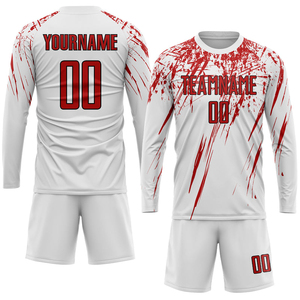 Camiseta de Fútbol Personalizada para Hombre, Uniformes de Fútbol 100% Poliéster, Manga Corta, Absorbe la Humedad, Ecológica, Nombre del Equipo Personalizado en la Parte Delantera - Product Image 4