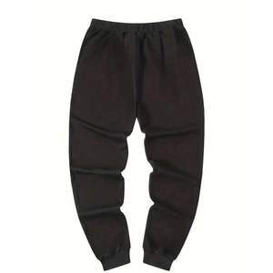 Ensemble de survêtement à capuche imprimé color block pour homme, manches longues, fermeture éclair, décontracté, respirant, 100 % coton, vêtement d'hiver, coupe classique - Product Image 4