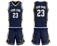 Conjunto de Uniforme de Baloncesto Personalizado 100% Poliéster, Sin Mangas, Secado Rápido, con Impresión de Logotipo, Nombre y Número en la Parte Delantera, para Adultos