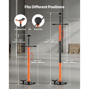 Supporto di sollevamento sottoscocca regolabile in altezza con capacità di 1 tonnellata (2204 libbre) e cuscinetti integrati per sollevatori auto - Product Image 3