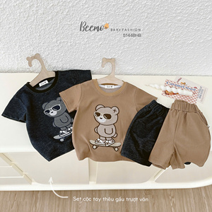 Meilleur ensemble de vêtements pour enfants à imprimé ours, 100% coton, vêtements pour enfants, boutique de vêtements pour tout-petits, ensemble de vêtements pour garçons - Product Image 6