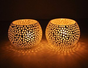 Handcrafted Wooden <b>Tree</b> of Life Tea <b>Light</b> Candle Holder | 3-Cup Metal Silhouette Votive Stand | Modern Luxury Home Decor Gift - Product Image 6