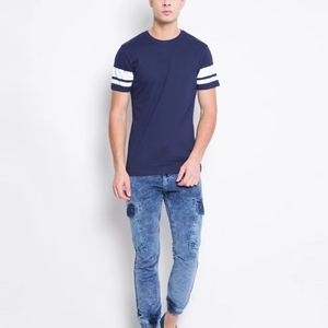 Camisetas de Felpa con Cuello en V para Hombre, de Alta Calidad, Corte Regular, Impresión Digital, Logotipo Personalizado, Ecológicas, Anti-Pilling, Secado Rápido, 220g - Product Image 1