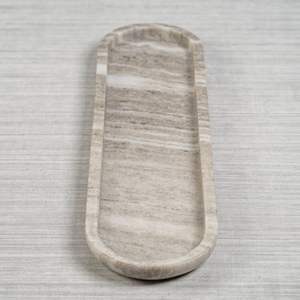 Trending Travertine Scalloped Tray Luxury Stone Serving Tray Decorative <b>Coffee</b> <b>Table</b> Tray Modern Home Decor Best Seller new look - Product Image 2