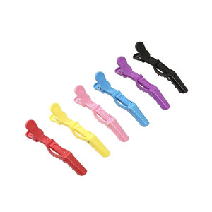 Pinzas de Plástico para el Cabello al por Mayor, Precio Económico FOB, Accesorios de Peluquería de Alta Calidad, Pinzas de Cocodrilo, 6 Piezas - Product Image 4