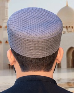 Tela Transpirable para Trajes Al Asar, Gorro Kufi, Mejor Precio al por Mayor, Gorro de Oración Musulmán Nuevo con Logotipo Personalizado - Product Image 5