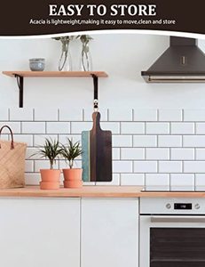 Luxury Marble and Acacia Wood Cutting Board Serving Board Chopping Board Cheese Board <b>Kitchen</b> <b>Prep</b> Board for Home - Product Image 3