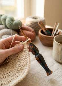 Belladec Premium Quality Handmade Resin Eco-Friendly Durable Ergonomic <b>Crochet</b> <b>Hooks</b> with Customizable Length and Shape - Product Image 4