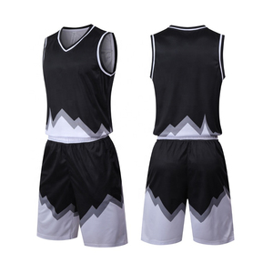 Nouvel ensemble d'uniformes de basketball unisexe pour adultes, respirant, 100 % polyester, maillot de basketball personnalisé par sublimation à manches courtes - Product Image 1