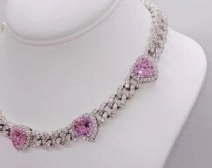 Divine Export Luxury Lab Moissanite Iced Out Cuban <b>Chain</b> Link Necklace with Platinum Plated Silver for Hip Hop Style - Product Image 1
