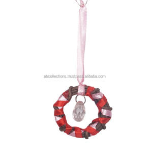 Sustainable Cane and Bead Handicraft Christmas <b>Hanging</b> <b>Ornaments</b> Wicker Decor Factory Wholesale - Product Image 3