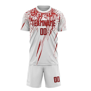 Conjuntos de Uniformes de Fútbol Personalizados de Primera Calidad con Impresión por Transferencia de Calor, Antibacterianos, de Secado Rápido, Cómodos, Lavables, para Entrenamiento - Product Image 2