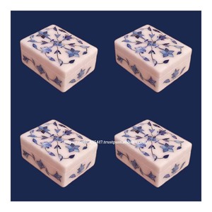 Boîte d'incrustation de marbre de produit de dessus fait à la main pur de conception antique avec la nacre avec l'utilisation de produit de haute qualité pour le cadeau d'anniversaires - Product Image 1