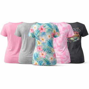 เสื้อยืดโพลีเอสเตอร์เรียบแบบขายส่งสำหรับผู้หญิง - ผู้ผลิตโดยตรงจากโรงงานและรับผลิตแบบ OEM จำนวนมาก - Product Image 2