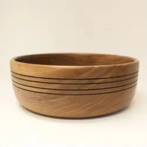 Cuencos Redondos de Madera de Diseño Exclusivo, Hechos a Mano con Resina, Utensilios de Cocina, Cuenco de Madera Elegante y Sostenible - Product Image 3