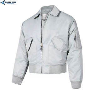 Blouson Bomber Unisexe en Toile de Qualité Supérieure, Léger, Teint Uni, Fabriqué Professionnellement, Couleur Unie, Fermeture Éclair Intégrale, Hiver - Product Image 6