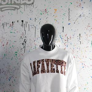 เสื้อสเวตเชิ้ตคอเต่าสีขาว LAFAYETTE ปักลาย 100% คอเสื้อกว้าง URBAN PRODUCTIONS - Product Image 5