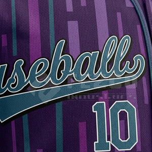 Maillot de baseball respirant imprimé avec design et logo personnalisés, prix de gros, logo personnalisé, sans manches pour homme, 100% polyester - Product Image 6