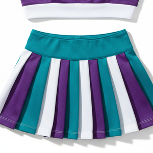 Uniformes Profesionales de Animadoras con Pedrería, Logotipo Personalizado del Equipo, Trajes de Animadoras de Alta Gama, Ropa de Baile para Espectáculos, Fábrica - Product Image 5