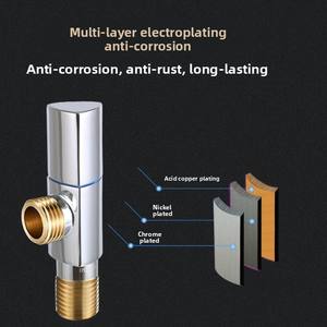 Robinet d'angle de qualité industrielle - Robuste pour les toilettes publiques et les centres commerciaux - Product Image 2