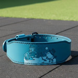 Cinturón de levantamiento de pesas con hebilla de doble punta, estampado gráfico personalizado, soporte lumbar, equipo de entrenamiento de gimnasio, venta al por mayor - Product Image 6